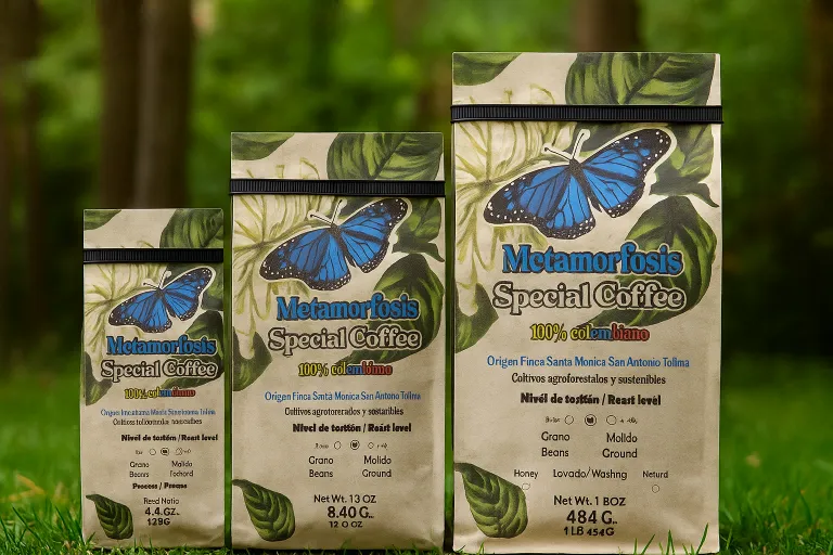 Cafetal bajo sombra de árboles nativos